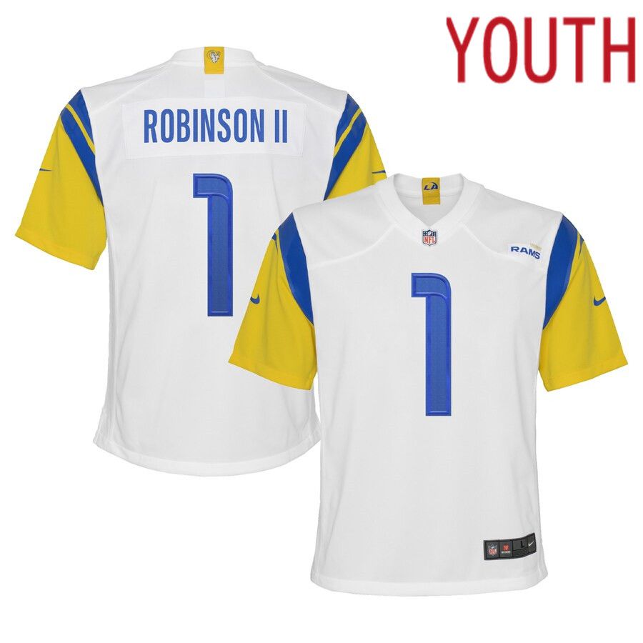 Youth Los Angeles Rams 1 Allen Robinson Nike White Alternate Game NFL Jersey